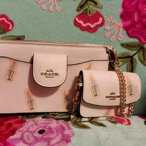 Coach Lipstick print cross body